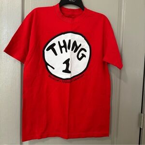 Thing 1 Dr Seuss Universal Studios Unisex Men Medium Shirt NWOT